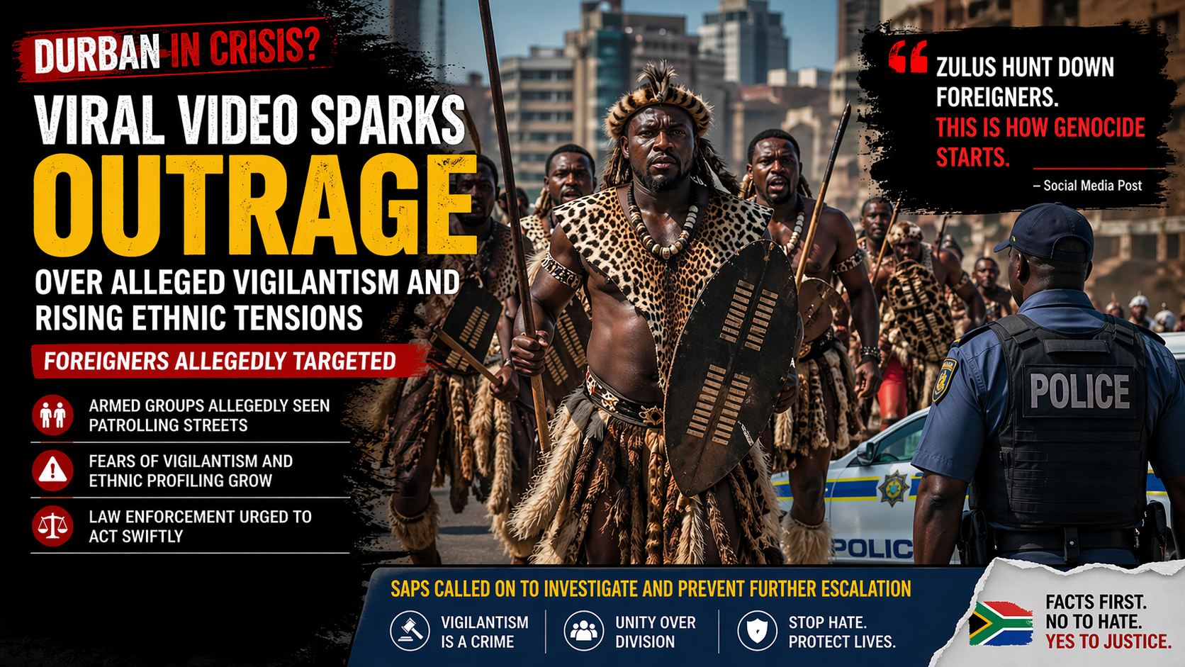WATCH: Viral Durban Video Sparks Outcry Over Alleged Vigilantism and Rising Ethnic Tensions in South Africa
